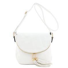 PRICES MAY VARY. 10.5" (L) x 9" (H) x 4.5" (D) Zipper closure with flap Faux leather & gold tone hardware Adjustable shoulder strap with 25" drop 1 open pocket & 1 zipper pocket inside Medium Size Casual Crossbody Bag for Everyday Use with Tassel Accent. Casual Crossbody Bag, Medium Size, Inside Pocket, Crossbody Bags, Zipper Pocket, Special Features, Tassels, Crossbody Bag, Shoulder Strap