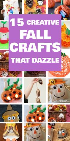 15 creative fall crafts that dazzle with pumpkins, leaves and other things to make