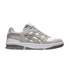 Find ASICS Ex89 ' White on Editorialist. EX89 'Grey White' Asics Gray Sneakers With Boost Midsole, Asics Gray Sneakers With Rubber Sole, Asics Gray Low-top Sneakers, Asics Gray Sneakers For Streetwear, Asics Ex89, Shoe Wishlist, Grey And White, Great Deals, Grey