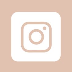 the instagram icon is shown in white on a beige background with an orange border