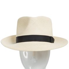 Black Hatband Modern Adjustable Hats For Everyday Wear, Modern Curved Brim Hats For Summer, Modern Summer Hat With Curved Brim, Modern Adjustable Hats For Everyday, Modern Adjustable Hat For Everyday, Adjustable Straw Fedora With Flat Crown, Modern Panama Hat With Adjustable Curved Brim, Modern Summer Hat With Short Brim, Modern Panama Hat With Short Brim For Spring