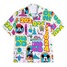 Mickey and Minnie Mouse Woven Shirt for Adults – Disneyland 2024 | shopDisney Neon Artwork, Space Mountain, Mickey And Minnie Mouse, Disney Shop, Bare Necessities, Mickey And Minnie, Disney Merchandise, Disneyland Resort, Theme Parks