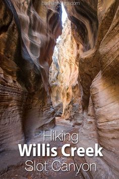 the cover of hiking willis creek slot canyon