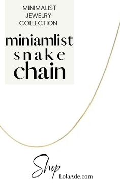 Another classic necklace for the ones who love the barely there look. This minimalist gold snake chain adds a touch of simple class to every outfit. Wear it alone or stack it on top of other necklaces as shown above. Gold Snake Chain, Classic Necklace, Gold Snake, Chain Necklaces, Snake Chain, Chains Necklace, Dog Tag Necklace, Lobster Clasp, Necklaces