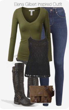 Originals Hayley, Tvd Outfits, 1990s Outfits, Outfits Jean, Hayley Marshall, Winter Typ