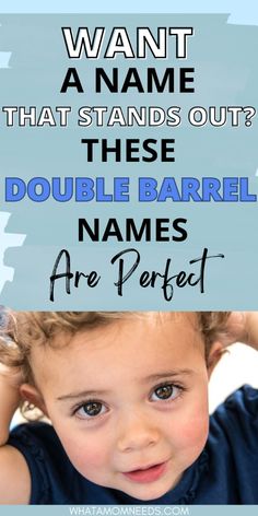 Struggling to find the perfect baby name? These elegant double barrel names are perfect for boys and girls, blending timeless charm with modern flair. Check out the list for meaningful, sweet baby names. creative names, double barrel names, names for girls. Double Barrel Names, Creative Names, Double Barrel, Unique Names