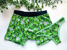 St Patricks Day Briefs for the Couple Shamrock Matching | Etsy Latvia Matching Boxers Couple, Matching Clothes, Irish Wedding, Nice Outfits, Holiday Prints, Couple Matching, Matching Accessories, Couples Matching, Matching Couples