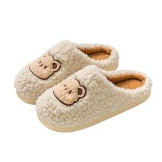 PRICES MAY VARY. 【Cute comfort】 These bear slippers make your feet look irresistibly cute while keeping your toes warm and cozy. Get ready for smiles all around.Please Note: It fits small, please choose one size LARGER than your normal size 【Slip-Resistant Sole】 Perfect for both indoor and light outdoor use, these slippers feature a durable sole that provides excellent safety and stability on various surfaces. 【Versatile Use】 Ideal for wearing around the house, whether in the bedroom, kitchen, d Cartoon Slide, Bear Slippers, Fur Heels, Winter Heels, Top Handbags, Cute Flats, Fuzzy Slippers, Warm Slippers, Slippers Cozy