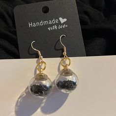 Glass Ball Star Earrings. Inside Each Glass Ball Is Filled With Tiny Stars That Move Around As You Move Around. These Are A Great Gift! Warning: This Is Real Glass And Should Be Handled Carefully Jewelry Glass, Tiny Star, Homemade Jewelry, Glass Ball, Star Earrings, Great Gifts, Jewelry Earrings, Women Jewelry, Stars