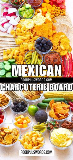 mexican food is displayed on the table with text overlay that reads, how to make a taco bar