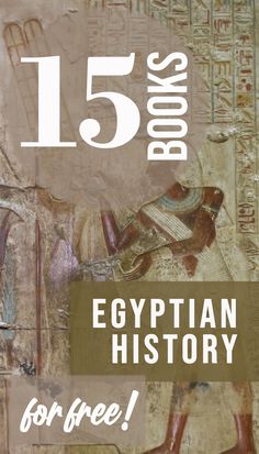 an egyptian book cover with the title 15 books in egyptian history