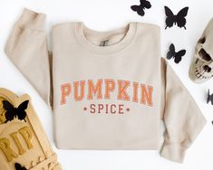 It's cozy season, pumpkin! 🦇🎃  Read below to place your order: Pumpkin Sweatshirt for Women, Cute Pumpkin Shirt, Fall Pumpkin Patch Sweatshirt, Halloween Pumpkin Patch Shirt Women, Cute Halloween TShirt 🌟 How to Order: 1. Review all photos, descriptions, and shop policies. 2. Pick your favorite color from the available options. 3. Refer to our detailed size chart in the photos and choose your fit. 4. Hit 'Add to Cart.' Let's roll! 5. Proceed to checkout. 6. Voilà! Your stylish new garment wil Fall Crewneck Sweatshirt, Minimalist Sweater, Sweater Graphic, Sweaters Fall, Pumpkin Spice Shirt, Fall Apparel, Pumpkin Sweatshirt, Pumpkin Spice Coffee, Pumpkin Sweatshirts