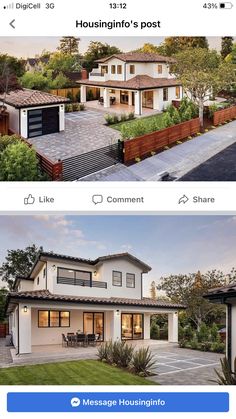 two houses on the same page, one is for sale