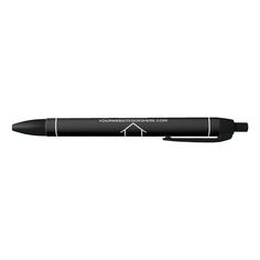 a black pen with an arrow on it