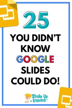 the words 25 you didn't know google slides could do