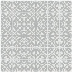 a gray and white tile pattern