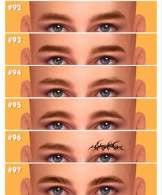 the different types of eyes are shown in this graphic diagram, which shows how each eye looks