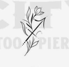 a black and white photo of a flower with the words toooo piper on it