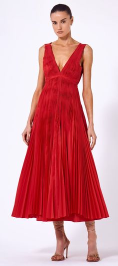 Shades Of Red, Resort Wear, News Design, Moda Operandi, Red Formal Dress, Red Color, Designer Fashion, Spring Summer, Relaxed Fit