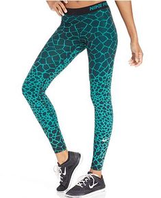 Nike Pro Engineered Dri-FIT Giraffe-Print Leggings - Pants & Capris - Women - Macy's Gym Bunny, Work Outfits Frauen, Animal Anatomy, Workout Outfits, School Style