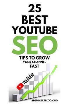 the cover of 25 best youtube video seo tips to grow your channel fast, including