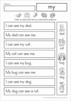 a worksheet for reading the words in english and spanish with pictures on it