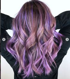 Purple Hair, Long Hair Styles, Purple, Makeup, Hair Styles, Hair, Pink, Beauty