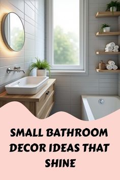 Small Bathroom Decor Ideas That Shine Living Room Decor Small Apartment, Nautical Farmhouse, Design Small House, Decor Small Apartment, Small Apartment Storage, Small Bathroom Decor Ideas, Small Apartment Bathroom, Design Small Bathroom