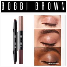 Color:Pink Steel Shimmer/Bark Matte New See More Bobbi Brown In My Closet Eye Shadow Brown Eyes, Cream Eye Shadow, Bobbi Brown Makeup, Brown Makeup, Shadow Sticks, Makeup Eyeshadow, Bobbi Brown, Womens Makeup, Cream