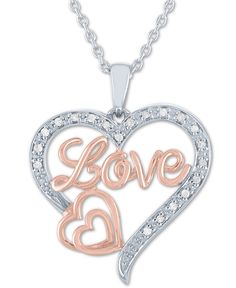 in stock Valentine's Day Rose Gold Jewelry With Diamond Accents, Macy's Silver Jewelry For Valentine's Day, Rose Gold Jewelry With Diamond Accents For Valentine's Day, Macy's Jewelry For Valentine's Day Anniversary, Macy's Necklace For Anniversary On Valentine's Day, Macy's Necklaces For Mother's Day, Macy's Rose Gold Jewelry For Anniversary, Macy's Rose Gold Jewelry As Gift, Macy's Rose Gold Jewelry For Gifts