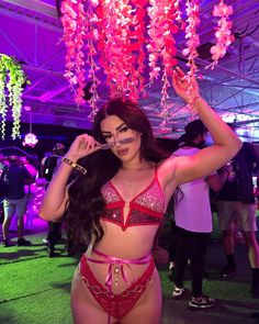 Repost of @jaydenantonio_ looking like a total babe at EDC Las Vegas. Wearing the En Rose Bra and En Rose Bottoms. A Soft Stretch Sequin set, with adjustable straps, hook and eye closure, and high waisted bottoms. Sequin Set, High Waisted Bottoms, 3rd Eye, C Cup