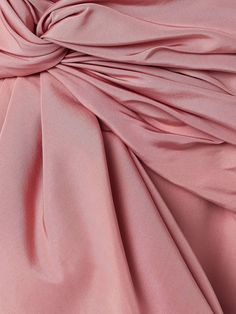 OSCAR DE LA RENTA Bow-detailed crystal-embellished tulle-trimmed silk-faille gown | NET-A-PORTER Luxury Pink Satin Evening Dress, Luxury Taffeta Wedding Dress, Pre-draped Satin Dress For Prom Season, Pre-draped Satin Bridesmaid Dress, Glamorous Silk Prom Gown, Glamorous Silk Gown For Prom, Satin Draped Dress With Sweep Train, Draped Satin Dress With Sweep Train, Glamorous Silk Ball Gown Evening Dress