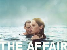 a man and woman are swimming in the water with the caption, the affair