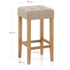 an image of a stool with measurements