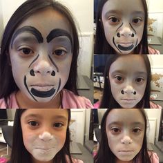 Nativity - Donkey Donkey Face Paint, Donkey Makeup, Flying Monkey Costume, Shrek Musical, Nativity Characters, Farm Animals Pictures, Animal Face Paintings, Monkey Costume, Face Painting Easy