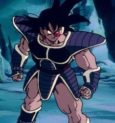 an animated image of gohan from dragon ball