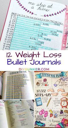 Get all your layout ideas for your new weight loss bullet journal here! Whether you are looking for weekly planner pages, quotes pages or tracker ideas, these spread ideas are great for inspo! #bulletjournal #bujo #bulletjournalideas Tracker Ideas, Health Journal, Diet Vegetarian, Bullet Journal Layout, Journal Layout, Diy Planner, Fitness Journal, Bullet Journal Ideas Pages