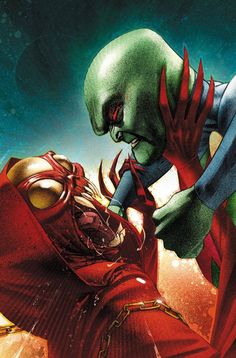 Martian Manhunter vol 5 #11 | Textless variant cover by Joshua Middleton Martin Manhunter, The Vulture, Raven Teen Titans