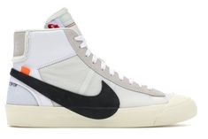 Nike Blazer Mid Off-White - AA3832-100 Off White Blazer, Off White Shoes, Nike Blazer Mid, Nike Blazers Mid, Baskets Nike, Sneakers Adidas, Blazer Mid, White Nike, Nike Sports