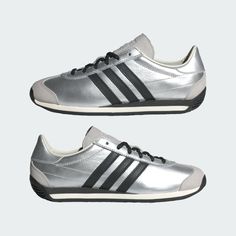 Adidas Country Og, Silver Trainers, Adidas Country, Sport Shoe, Silver Sneakers, Adidas Trainers, Unique Accessories, Sneakers Adidas, Adidas Shop