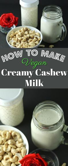 how to make vegan creamy cashew milk