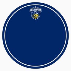 the colorado basketball team logo on a blue background