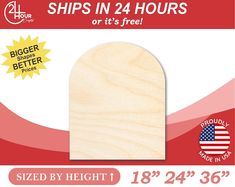 a wooden sign with the words ship in 24 hours or it's free