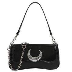 PRICES MAY VARY. Size:9.5*1.6*4.7inch Material:This small shoulder bag is made of premium PU leather,Stylish and soft Internal structure:One main compartment and one zip pocket. This shoulder bag comes with a chain and belt combination,Meet a variety of matching styles. The spacious space can accommodate mini wallets, cosmetics, skin care products, keys, sunglasses and mobile phones of various sizes, etc. This retro purse meet most of your needs to store daily supplies The spacious space can acc Designer Bags Black, Handbag Making, Y2k Shoulder Bag, Retro Purse, Small Messenger Bag, Practical Bag, Travel Handbags, Commuter Bag, Handbags Casual