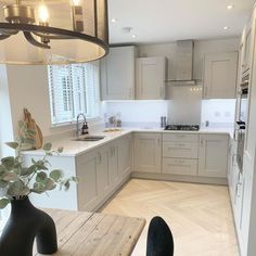 the kitchen is clean and ready for us to use in its new owner's home