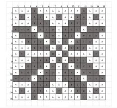 an image of a crossword puzzle with letters and numbers on the squares, as well as