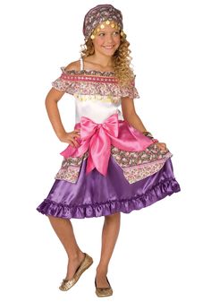 Halloween Costumes for Girls | Girls Gypsy Costume Historical Halloween Costumes, Fancy Costumes, Princess Girl, Fortune Teller, Halloween Costumes For Girls, Halloween Girl, Halloween Costumes For Kids, Halloween Dress