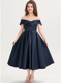 JJ's House Satin Off the Shoulder Party Sweet 16 Junior Bridesmaid Dresses Confirmation Dresses Spring A-line General Plus Dark Navy No Tea-Length Blue Sleeveless Junior Bridesmaid Dress. #JJ's House #Satin #OfftheShoulder #Party #Sweet16 #JuniorBridesmaidDresses #ConfirmationDresses #Spring #Aline #General #Plus #DarkNavy #No #TeaLength #Blue #Sleeveless #JuniorBridesmaidDress Tea Length Bridesmaid Dresses, Confirmation Dresses, Bridesmaid Dresses Satin, Satin Flower Girl Dress, Junior Bridesmaid Dress, Bridesmaid Dresses Online, Junior Bridesmaid Dresses, Dress Satin, Junior Bridesmaid