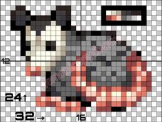 pixel opossum scheme on a 24/32 scale canvas made for cross stitching Opossum Cross Stitch Patterns, Opossum Perler Beads, Opossum Pixel Art, Possum Pixel Art, 32 By 32 Pixel Art, 32 X 32 Pixel Art, Pokemon Perler Beads, Easy Perler Beads Ideas, Graph Crochet