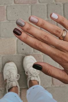 Thanksgiving Nails Color, November Nails, Thanksgiving Nails, Nails Fall, Brown Nails